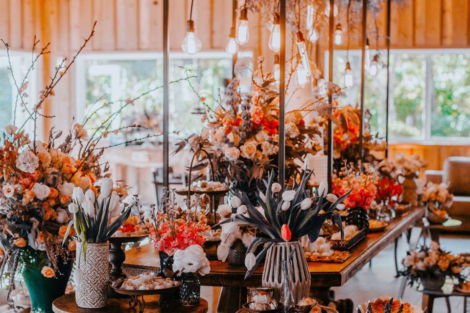 flor seca para decoração