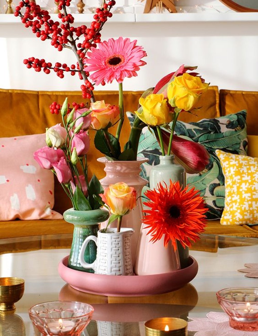 flores artificiais para decoração