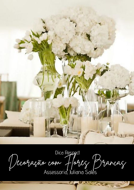 flores brancas para casamento