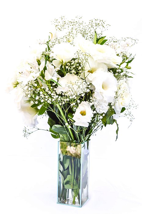 flores brancas para buquê