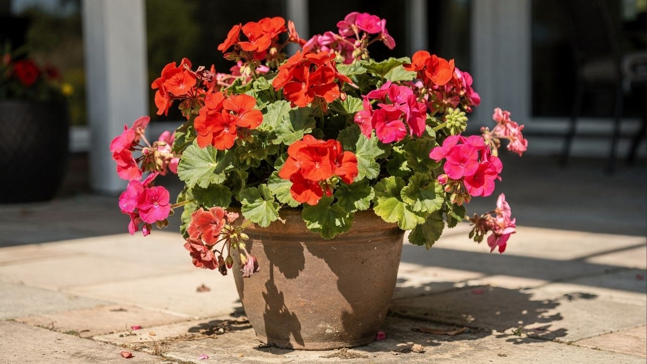 jardim de verão com flores resistentes