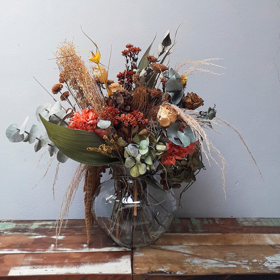 flores secas para decoração