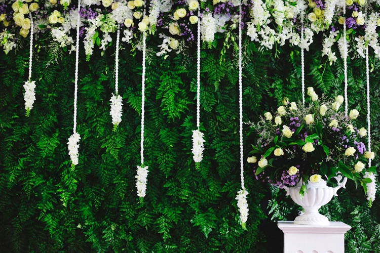 custo decoração casamento com folhagens