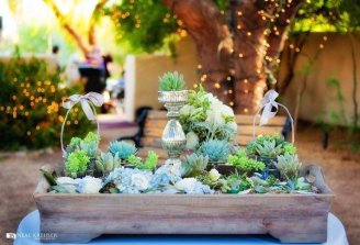 folhagem natural versus artificial para casamento