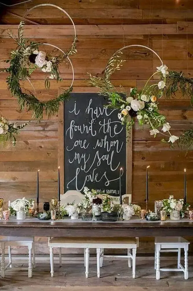 custo decoração casamento com folhagens