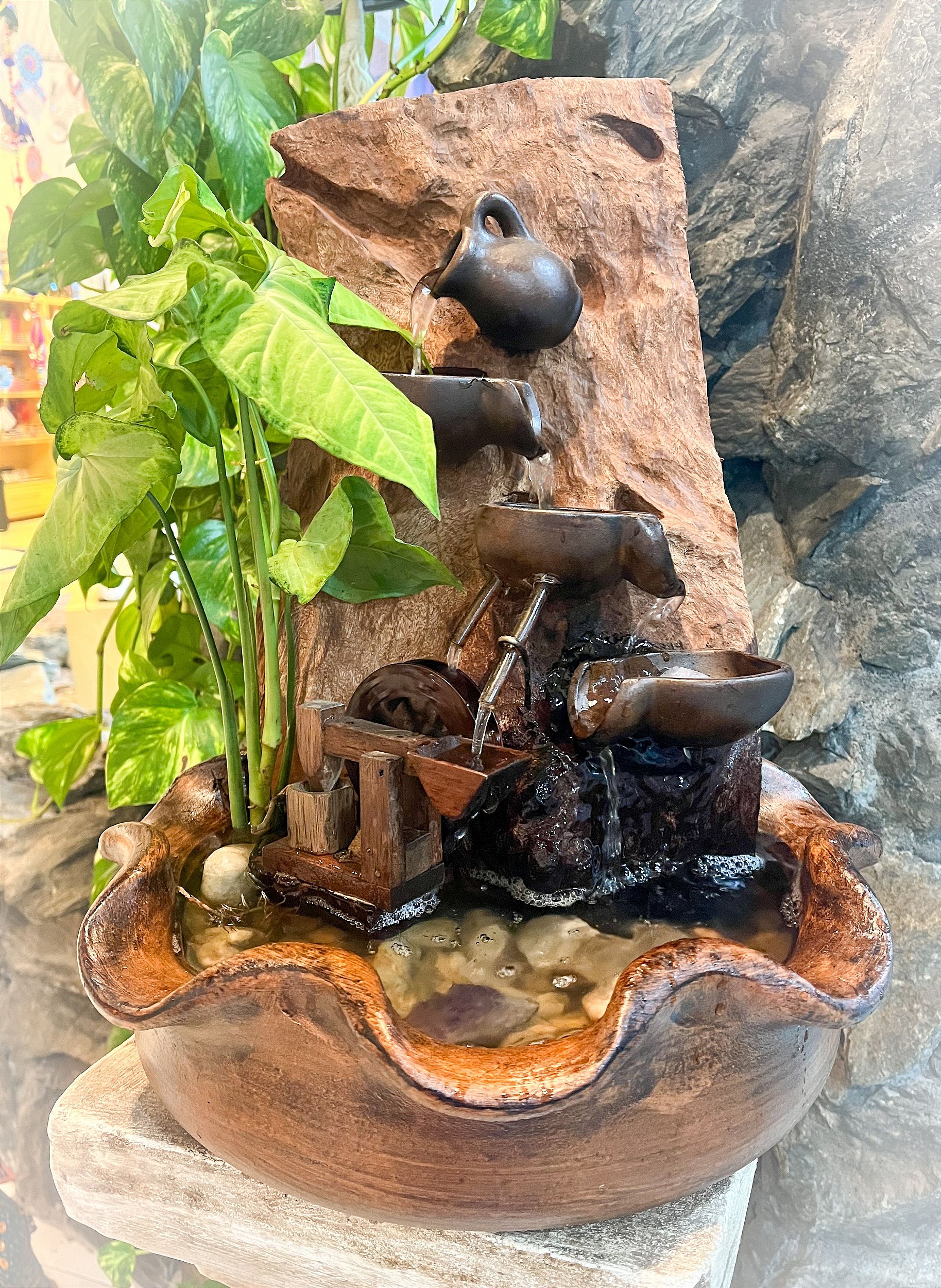 Fontes de água para relaxamento