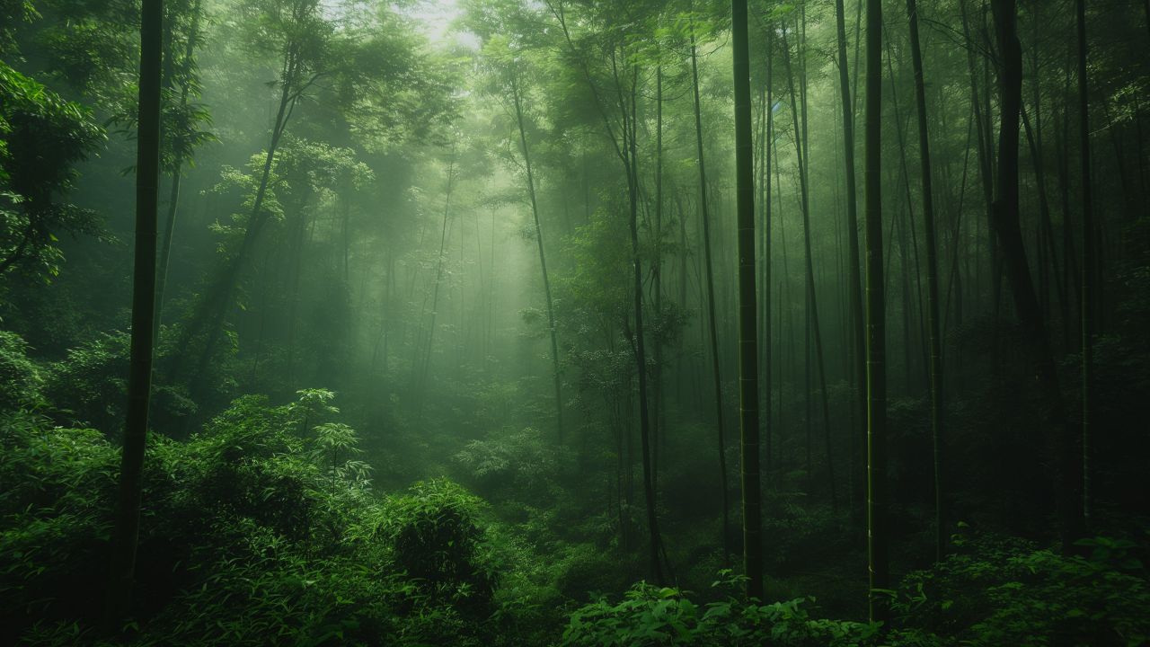 birch forest wallpaper