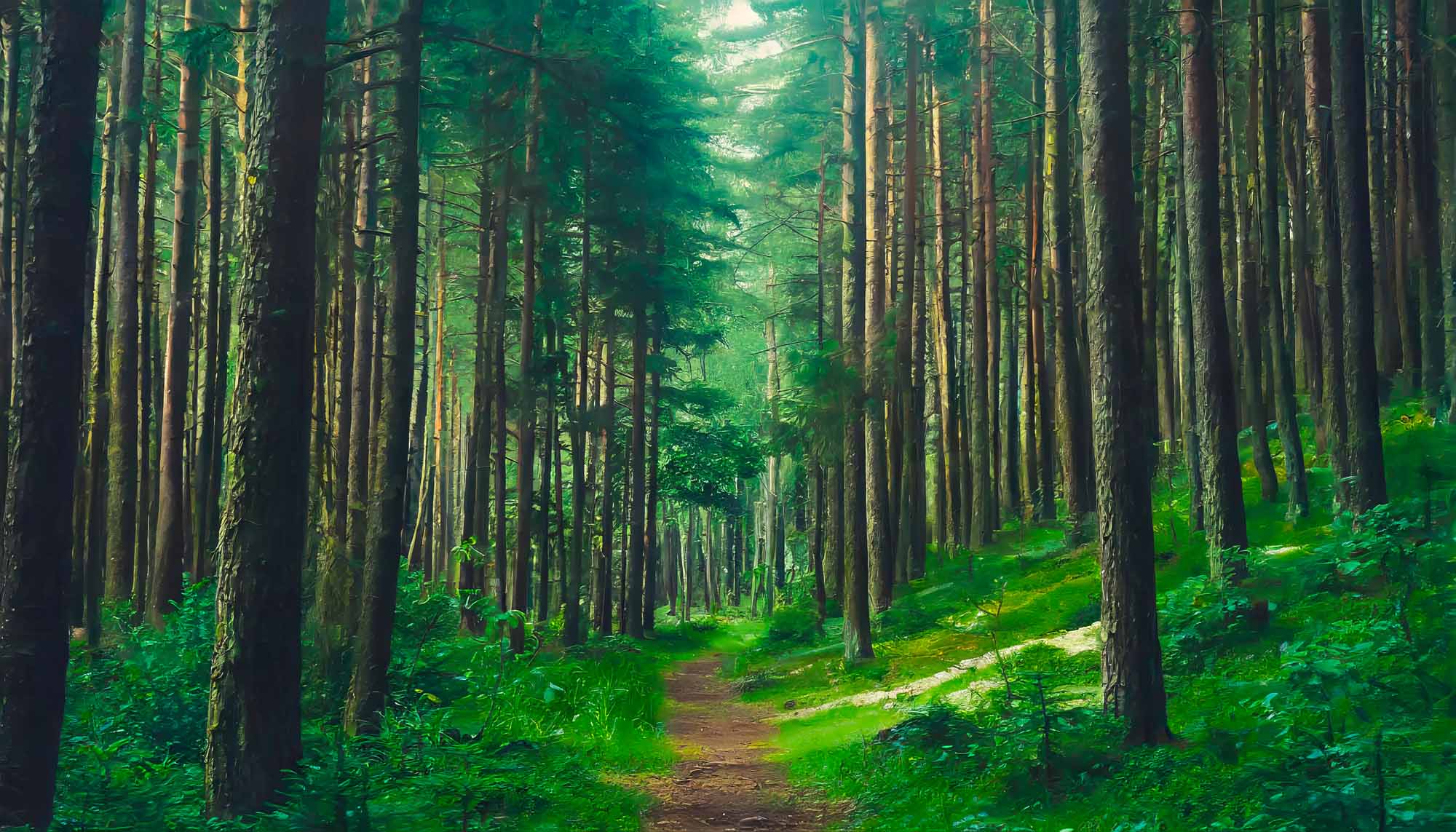 forest floor wallpaper