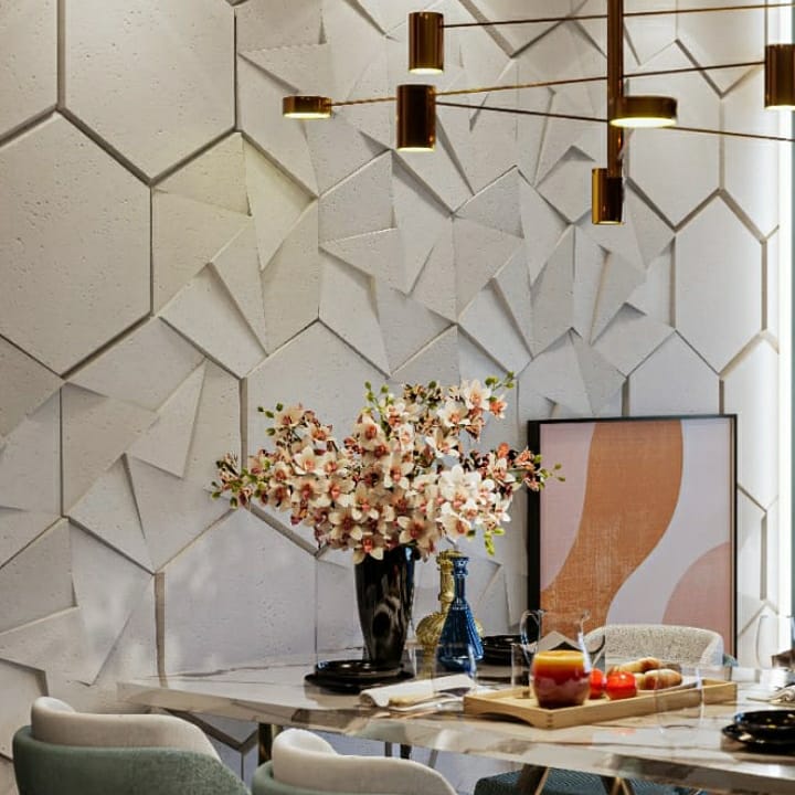 como fazer placas de gesso 3d com formas de silicone