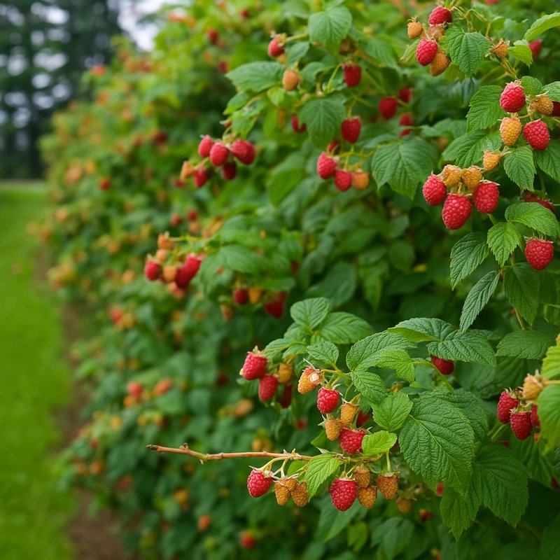 foto de framboesa com outras frutas