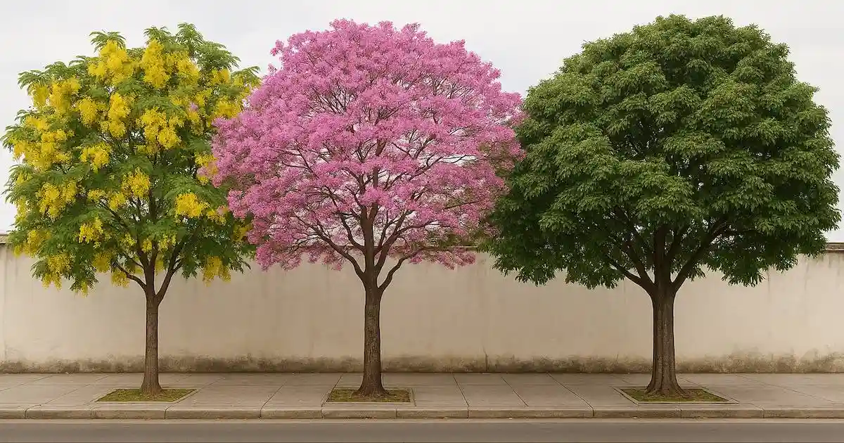 árvores majestosas na floresta