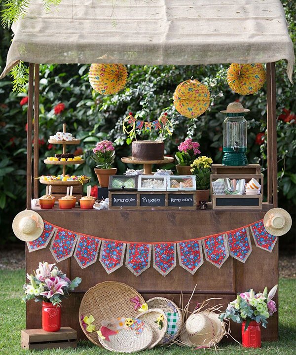 fotos de decoração de festa junina