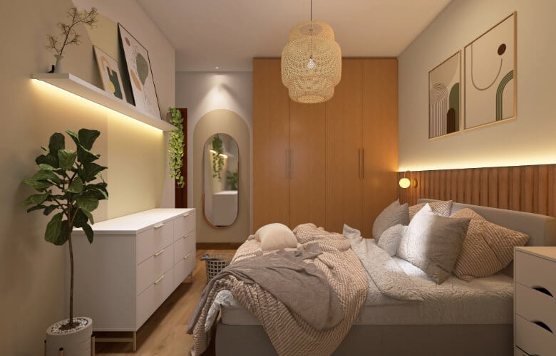 decoração de quarto com fotos reveladas