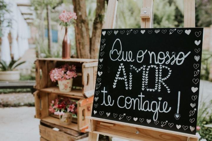 frases para decoração de casamento