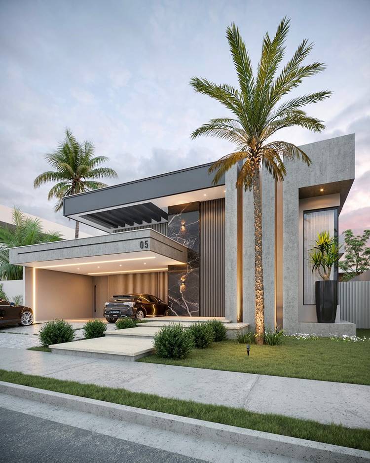 frente de casa moderna