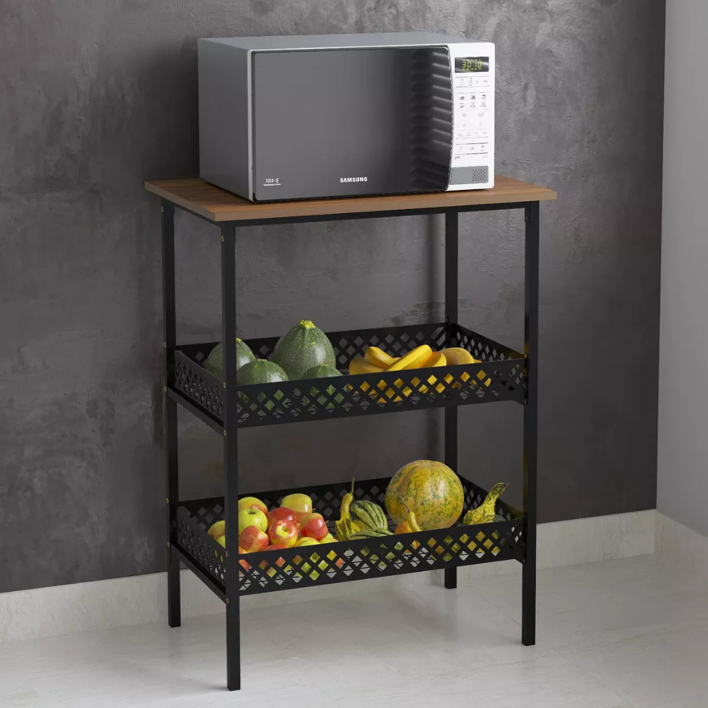 Fruteira de chão com rodinhas