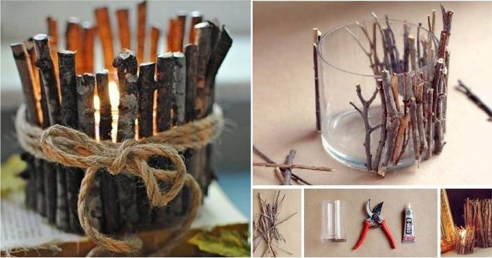 galho seco decoração