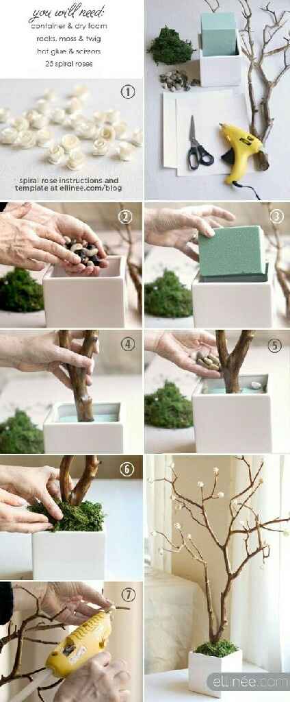 galho seco natural versus artificial decoração