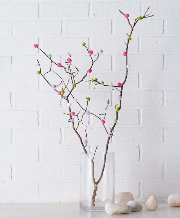 ideias criativas galhos secos decoração casa