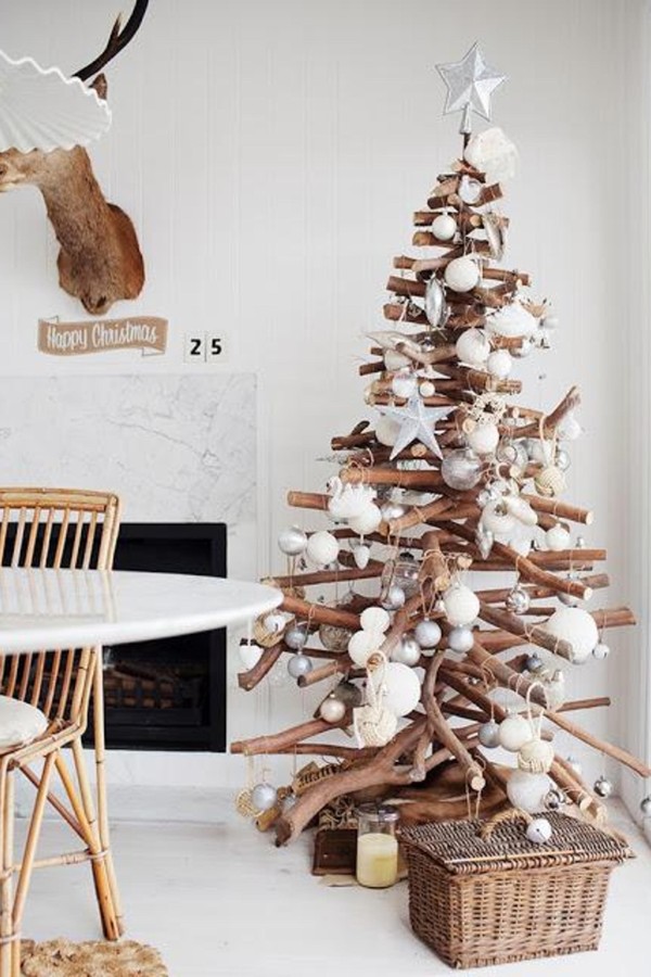 galhos naturais versus artificiais decoração