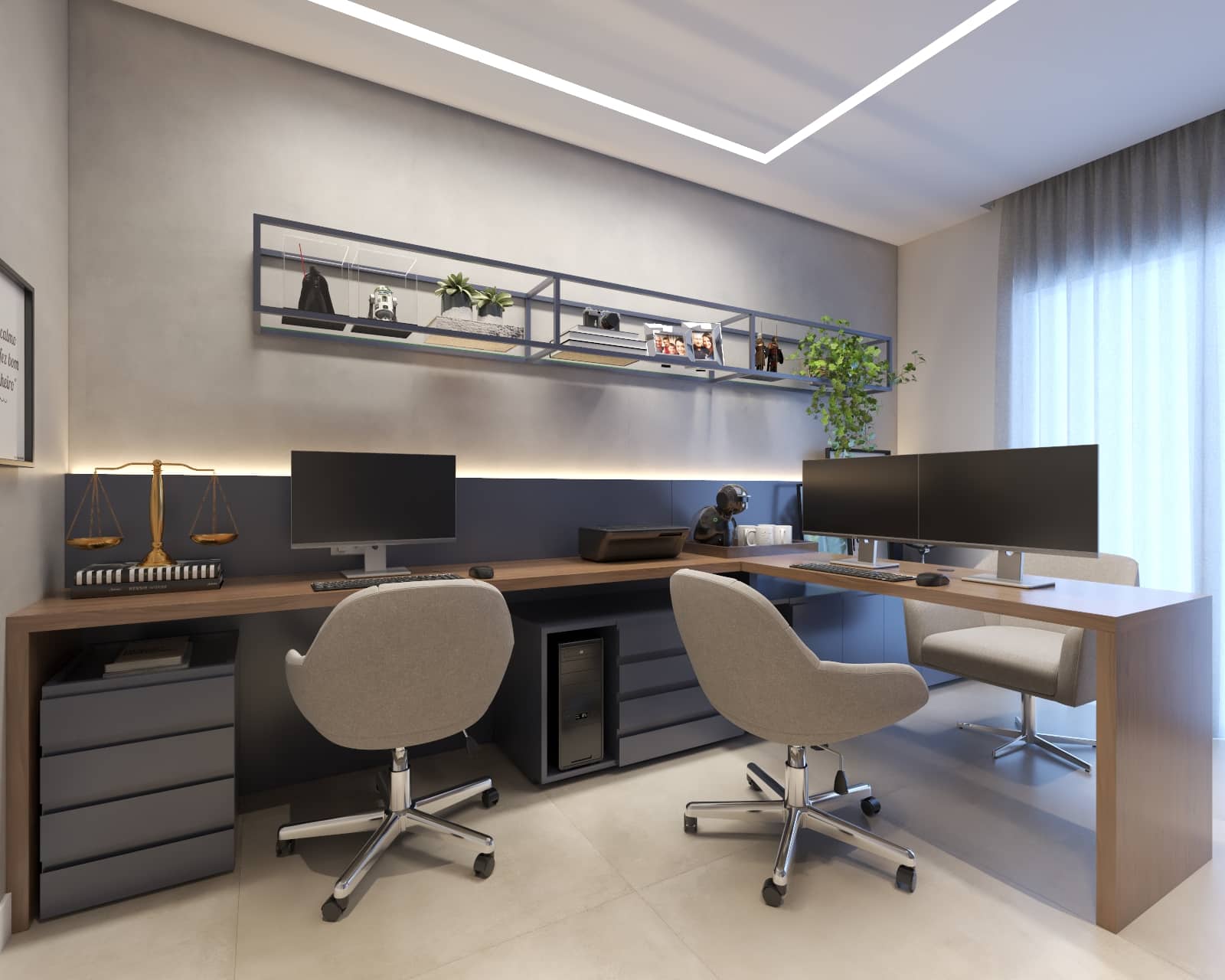 Iluminação Perfeita: Como Escolher as Luzes para seu Escritório em Casa