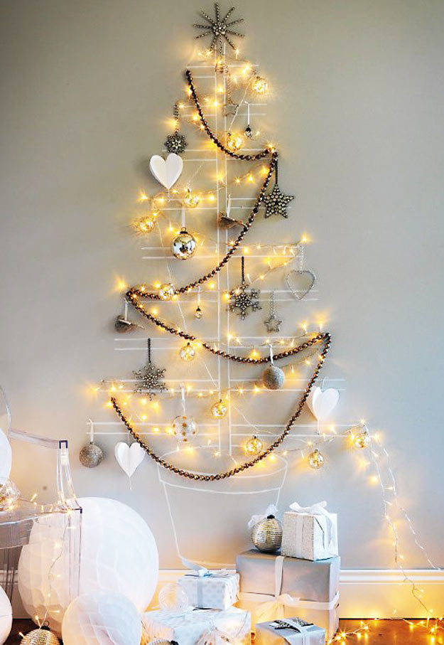 ideias com pisca pisca para o natal