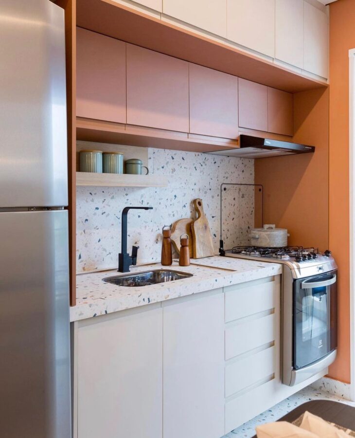 cozinha apartamento corredor