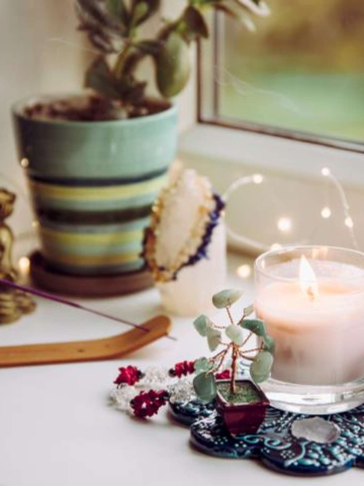 como fazer um altar de elementos na sala