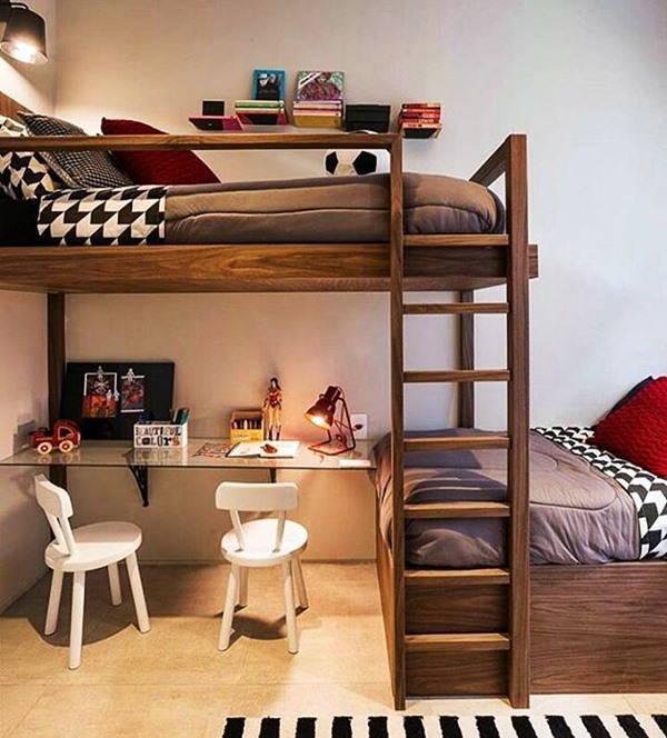 ideias de organização beliche quarto pequeno