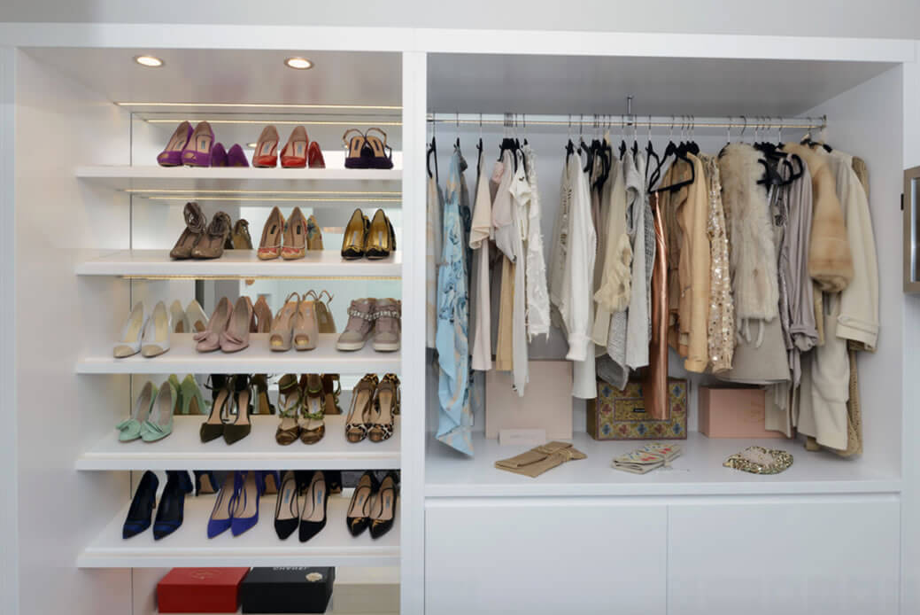 Closet de gesso em L