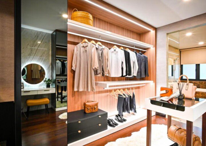 Closet planejado em gesso acartonado