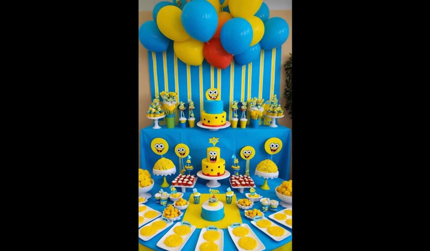 ideias decoração bob esponja