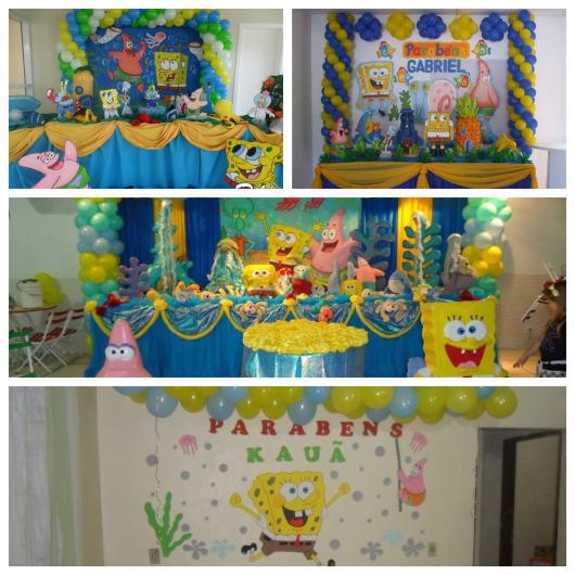 decoração bob esponja vs patrick estrela qual escolher