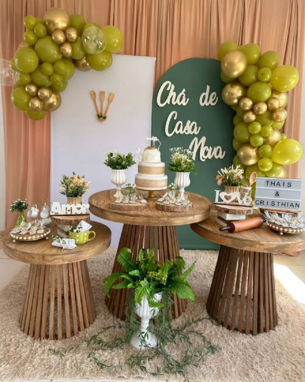 ideias decoração chá de casanova simples