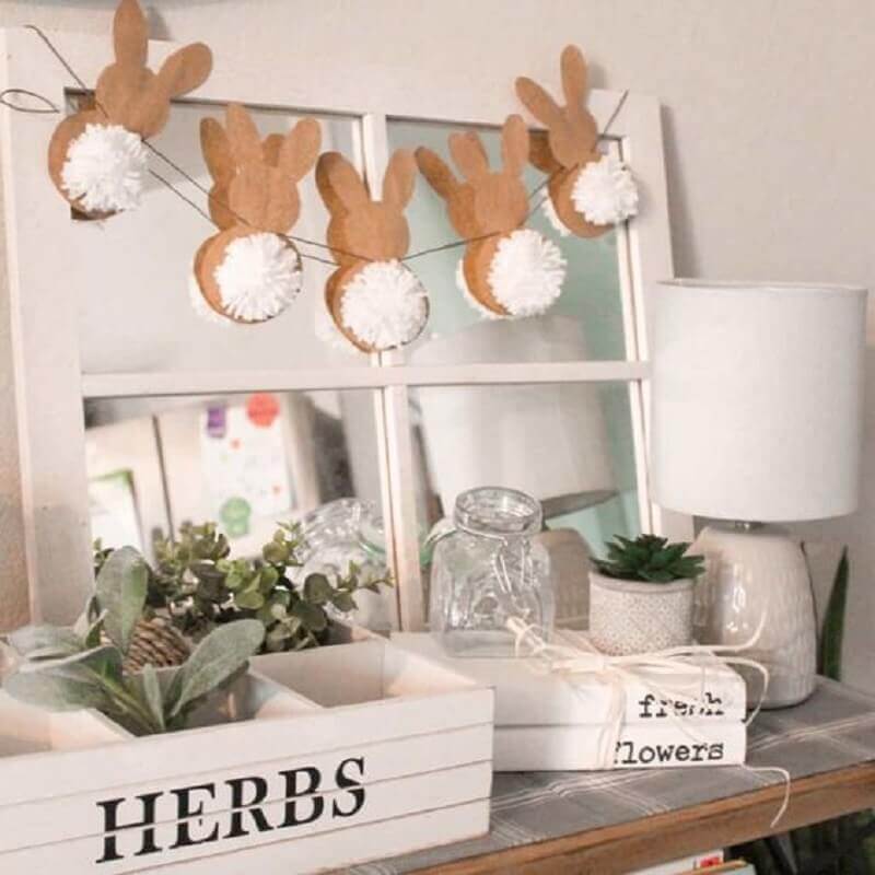 ideias de decoração de páscoa com materiais reciclados