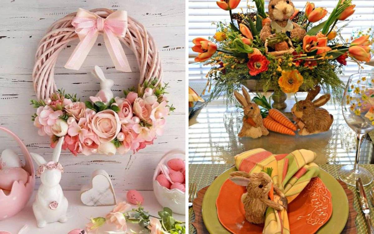 ideias de decoração de páscoa com materiais reciclados