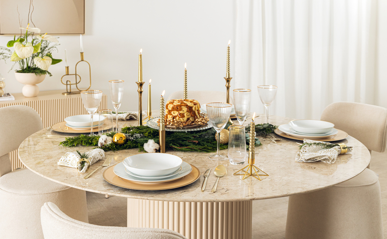 ideias para decoração de mesa de natal simples