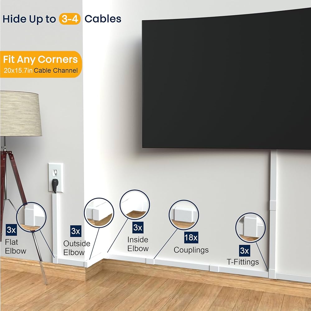 como esconder fios de rede na parede