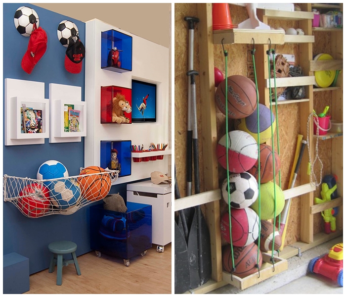 organização de brinquedos montessori