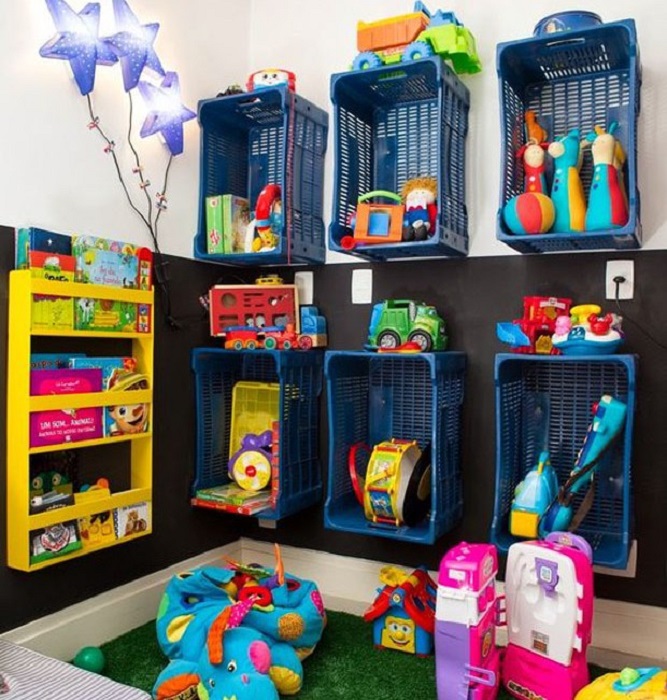organizar brinquedos de bebê