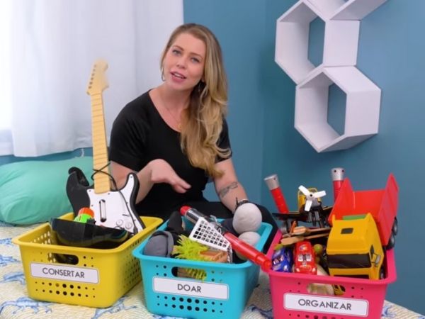 como organizar brinquedos sem gastar