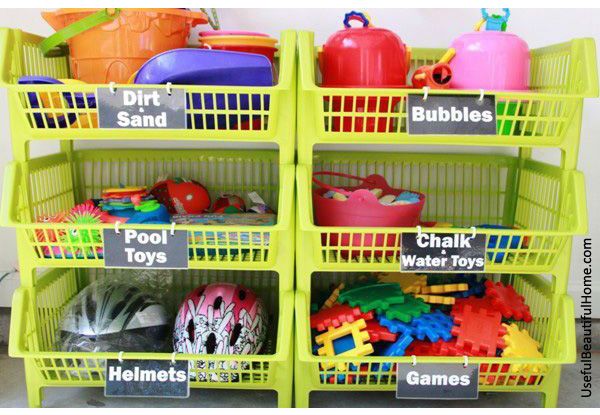 ideias baratas para organizar brinquedos