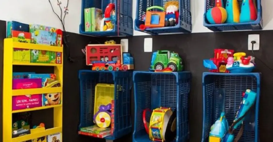 reaproveitar materiais para organizar brinquedos