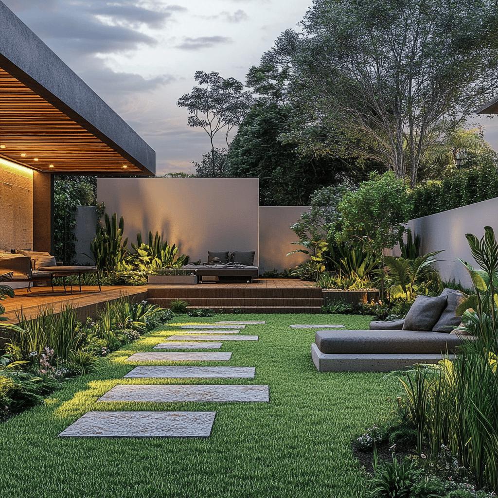 quintal pequeno moderno