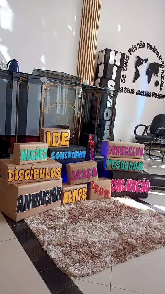 igreja decoração para evento de jovens