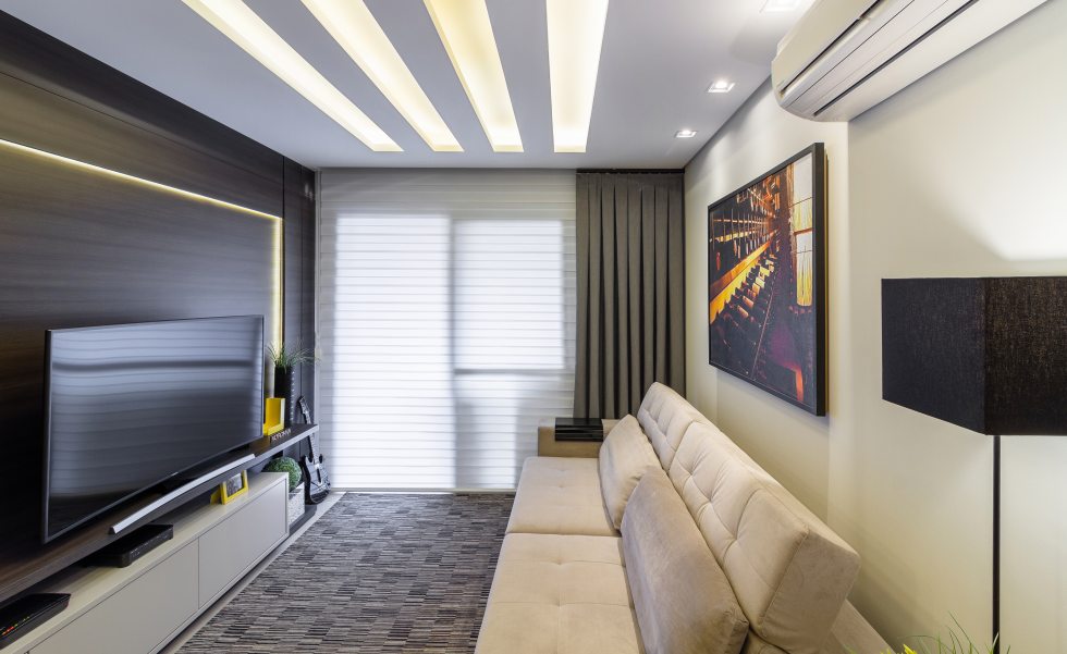 iluminacao para gesso na sala