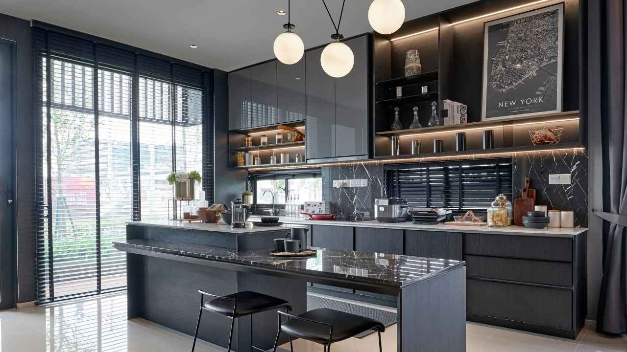 modelos de cozinha americana com balcão