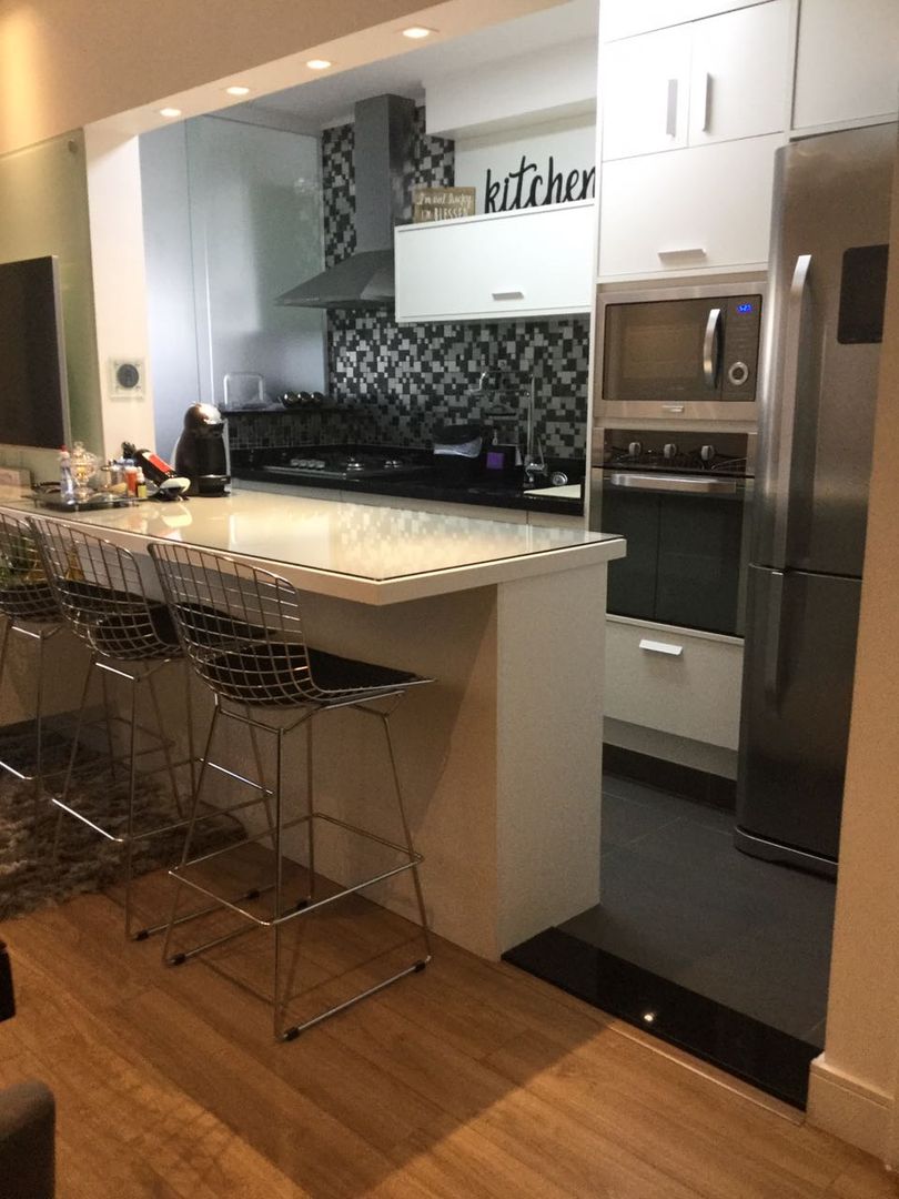 cozinha americana com bancada