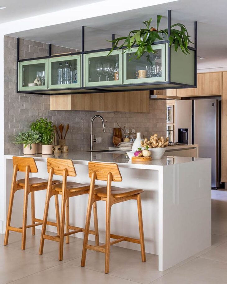 cozinha americana com sala de jantar