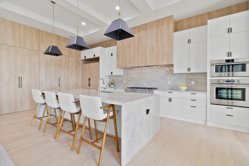 cozinha americana com sala de estar